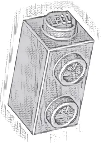 Brick, Modified 1 x 1 x 1 2/3 with Studs on Side