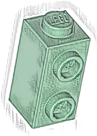 Brick, Modified 1 x 1 x 1 2/3 with Studs on Side