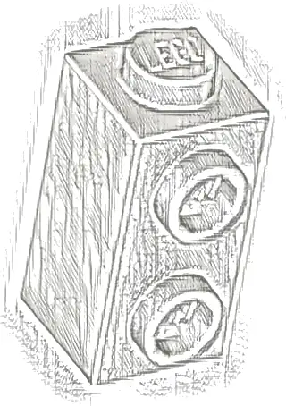 Brick, Modified 1 x 1 x 1 2/3 with Studs on Side