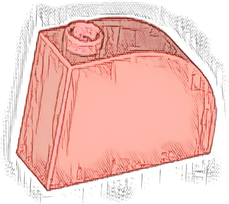 Slope, Curved 3 x 1 x 2 with Hollow Stud