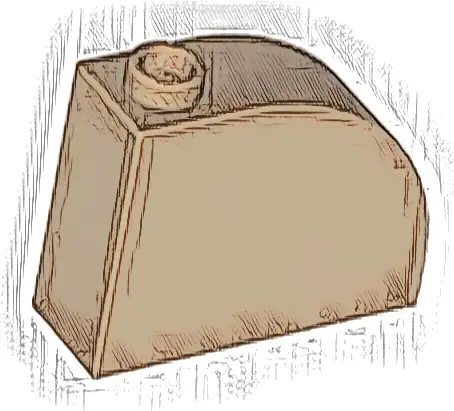 Slope, Curved 3 x 1 x 2 with Hollow Stud