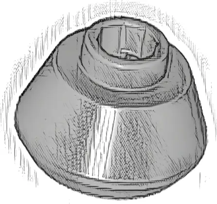 Cone 1 1/2 x 1 1/2 x 2/3 Truncated