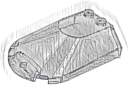 Windscreen 6 x 4 x 1 1/3 Canopy Sloped Sides