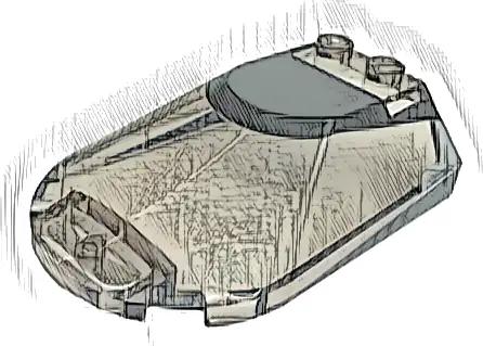 Windscreen 6 x 4 x 1 1/3 Canopy Sloped Sides with Black Roof and Black and Silver Window Frame Outline Pattern