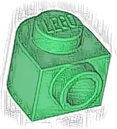 Brick, Round 1 x 1 x 2/3 Half Circle Extended with Stud on Side