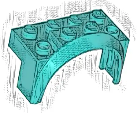 Vehicle, Mudguard 4 x 2 1/2 x 2 with Arch Round