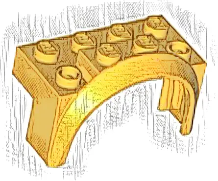 Vehicle, Mudguard 4 x 2 1/2 x 2 with Arch Round