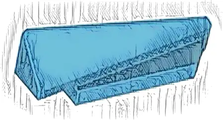 Wedge 5 x 1 x 1 1/3 with 4 x 1 Base Right
