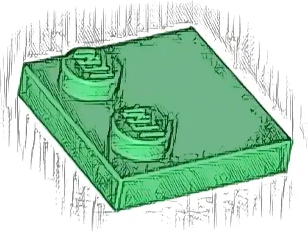 Tile, Modified 2 x 2 with Studs on Edge