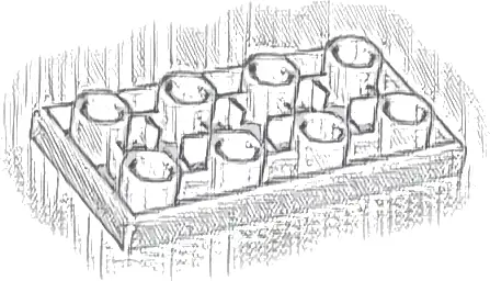 Tile, Modified 2 x 4 Inverted