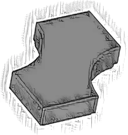 Tile, Modified 2 x 2 with 2 1 x 1 Curved Cutouts (Double Arrow)