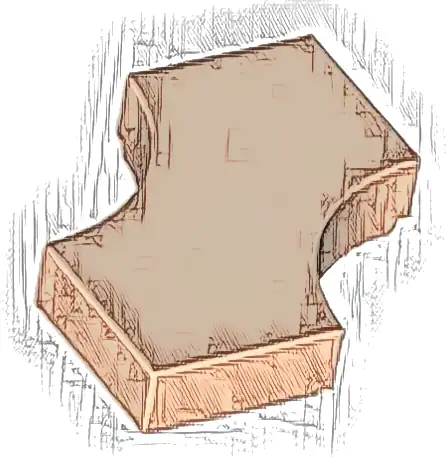 Tile, Modified 2 x 2 with 2 1 x 1 Curved Cutouts (Double Arrow)