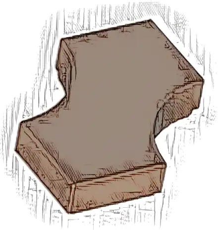 Tile, Modified 2 x 2 with 2 1 x 1 Curved Cutouts (Double Arrow)