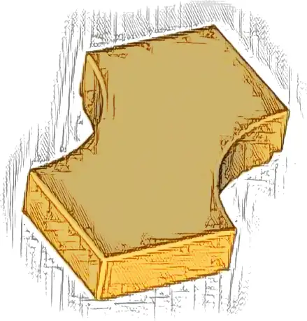 Tile, Modified 2 x 2 with 2 1 x 1 Curved Cutouts (Double Arrow)