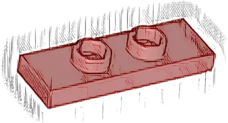 Plate, Modified 1 x 3 with 2 Studs (Double Jumper)