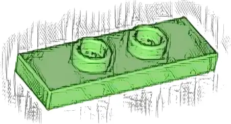 Plate, Modified 1 x 3 with 2 Studs (Double Jumper)