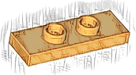 Plate, Modified 1 x 3 with 2 Studs (Double Jumper)