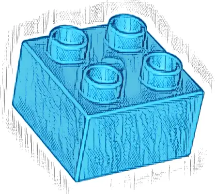 Duplo, Brick 2 x 2