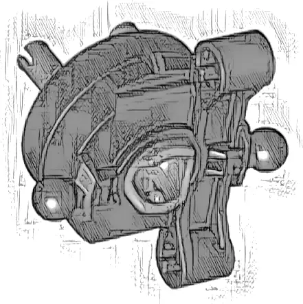 Technic, Steering Axle with 2 Axle Holes and 2 Tow Ball Arms with Dark Bluish Gray Wheel Hub