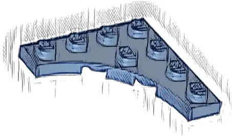 Plate, Modified 4 x 4 with 3 x 3 Curved Cutout