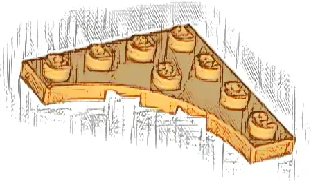 Plate, Modified 4 x 4 with 3 x 3 Curved Cutout