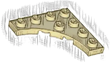 Plate, Modified 4 x 4 with 3 x 3 Curved Cutout