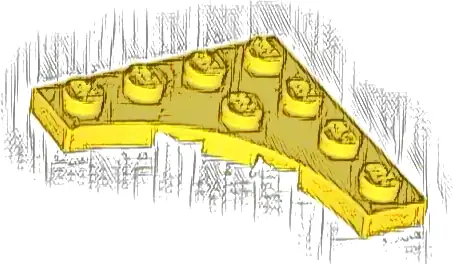 Plate, Modified 4 x 4 with 3 x 3 Curved Cutout