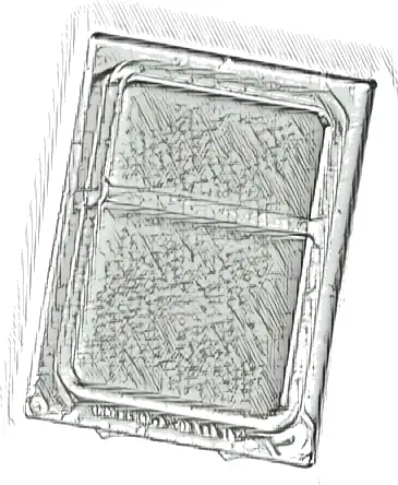 Glass for Train Door with Lip on All Sides