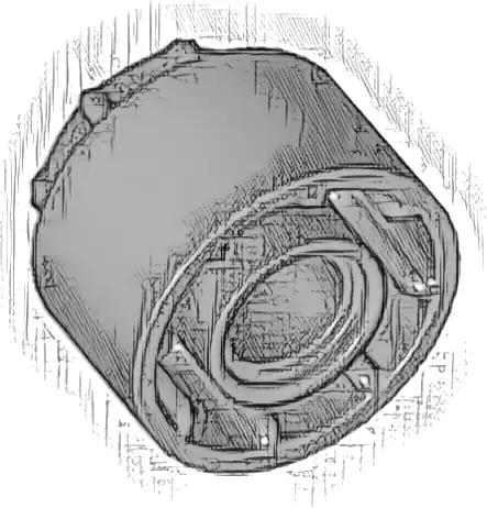 Technic Driving Ring Extension with 8 Teeth Inside and Outside