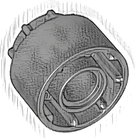 Technic Driving Ring Extension with 8 Teeth Inside and Outside