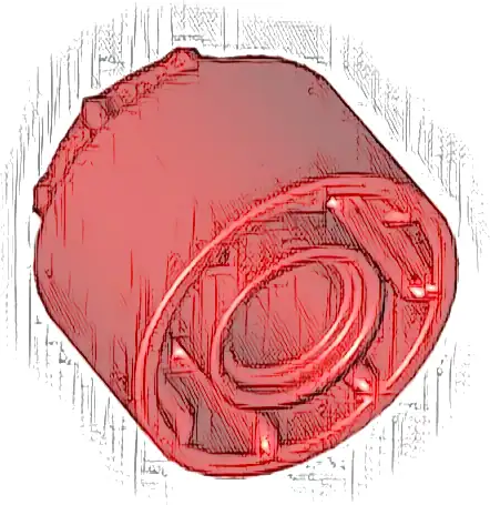 Technic Driving Ring Extension with 8 Teeth Inside and Outside