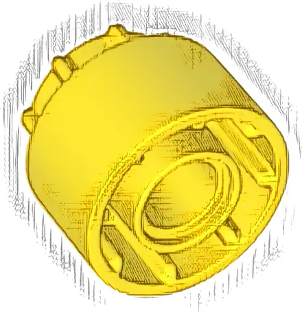 Technic Driving Ring Extension with 8 Teeth Inside and Outside