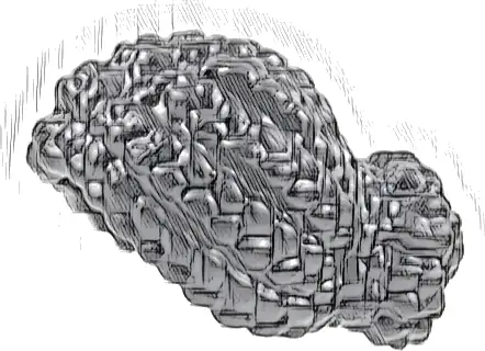 Minifigure, Hair Female Short, Braided with Knot Bun