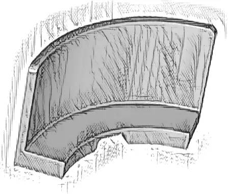 Panel 3 x 3 x 2 Corner Convex