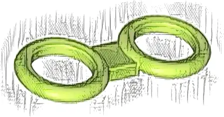 Ring Double (BrickHeadz Glasses Round)