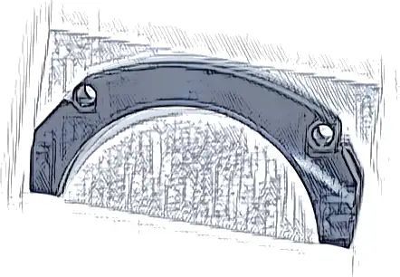 Technic, Panel Car Mudguard Arched #43 11 x 2 x 5 Rounded Top