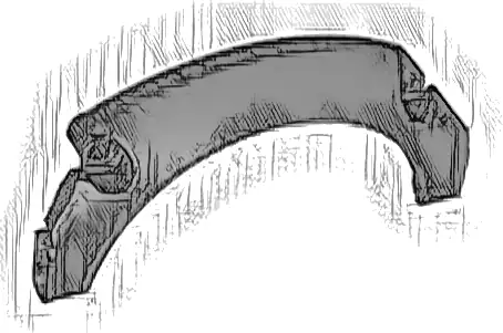 Technic, Panel Car Mudguard Arched #43 11 x 2 x 5 Rounded Top