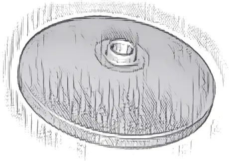 Dish 4 x 4 Inverted (Radar) with Open Stud