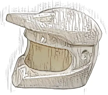 Minifigure, Headgear Helmet Dirt Bike