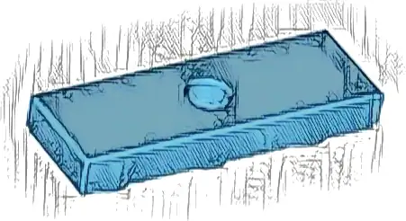 Tile, Modified 1 x 3 Inverted with Hole