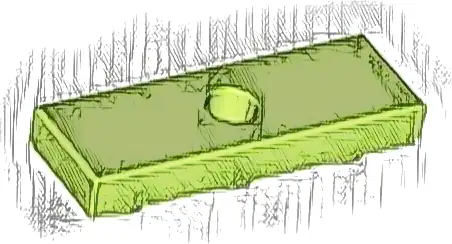 Tile, Modified 1 x 3 Inverted with Hole