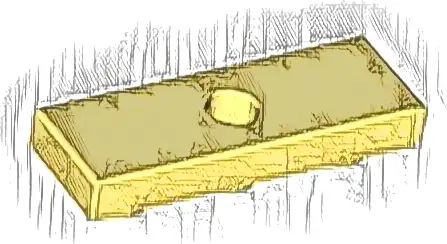 Tile, Modified 1 x 3 Inverted with Hole