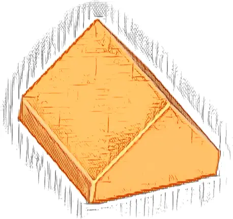 Slope 45 1 x 1 x 2/3 Double