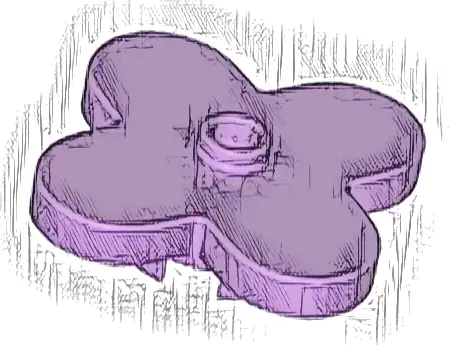 Plant Flower 4 x 4 Rounded Petals