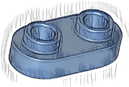 Plate, Round 1 x 2 with Open Studs