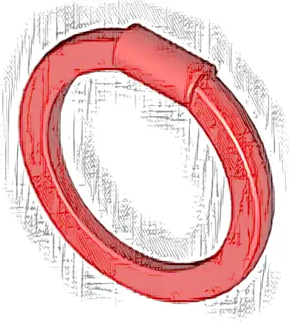 Minifigure, Weapon Hoop Blade / Chakram