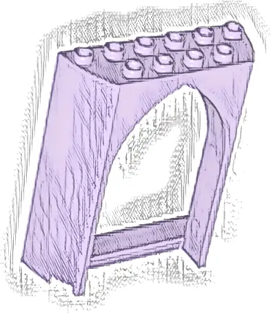 Panel 2 x 6 x 6 with Pointed Arch