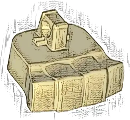 Foot Large Minifigure with 1 Hinge Finger On Top