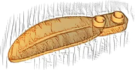 Plant Plate, Round 1 x 2 with Rounded Leaf