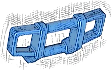 Bar 1 x 4 x 1 2/3 (Grille Guard / Push Bumper)